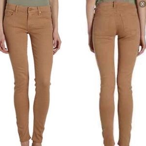 MOTHER the looker pop skinny creamy cafe jeans 24